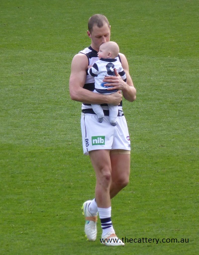 JAMES KELLY AFTER HIS LAST GAME WITH THE CATS