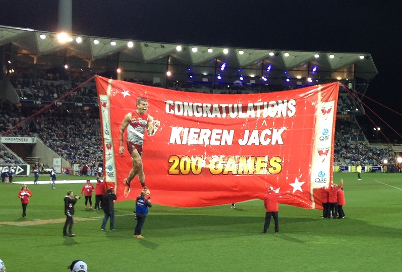KIEREN JACK PLAYED HIS 200TH GAME