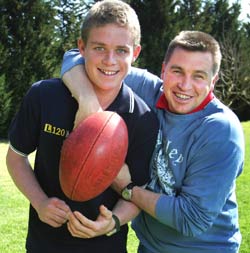 PAUL COUCH PICTURED WITH SON TOM IN 2006