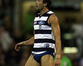 IN THE 2007 ROUND 22 MATCH AT THE GABBA ENRIGHT MEMORABLY LOST HIS SHORTS